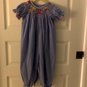 Smocked Romper, Cheerleaders